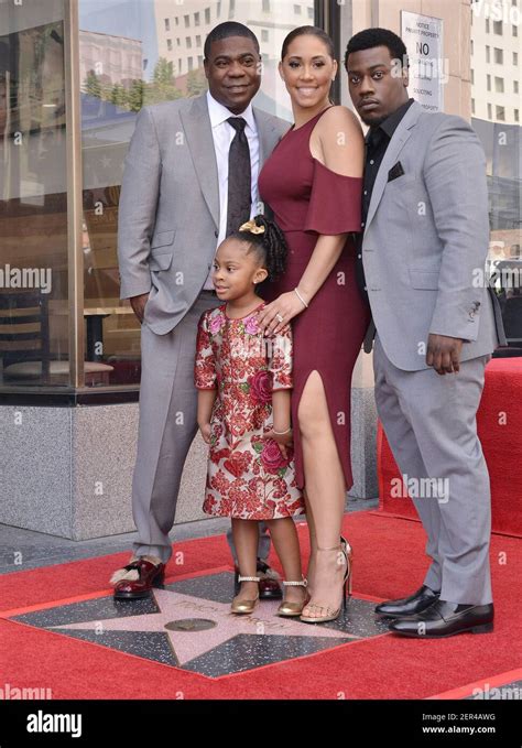 (L-R) Tracy Morgan, Daughter Maven Morgan, Wife Megan Morgan and Son ...