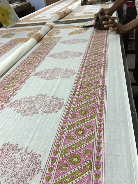 Observing The Block Printing Process In India Block Print Print