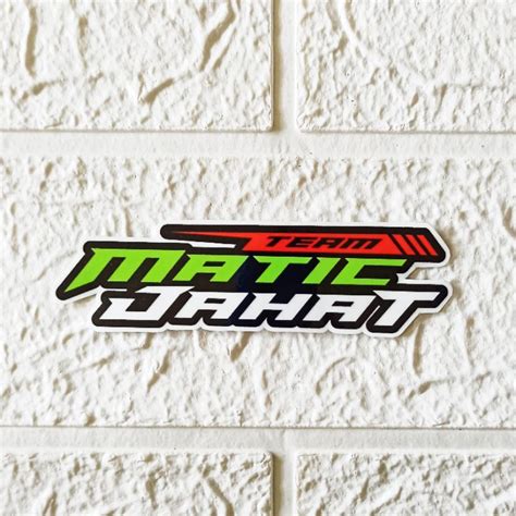 Jual Stiker Team Matic Jahat Shopee Indonesia