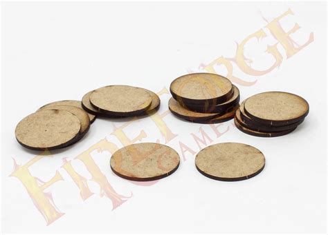 Mdf 30mm Round Bases 20pcs