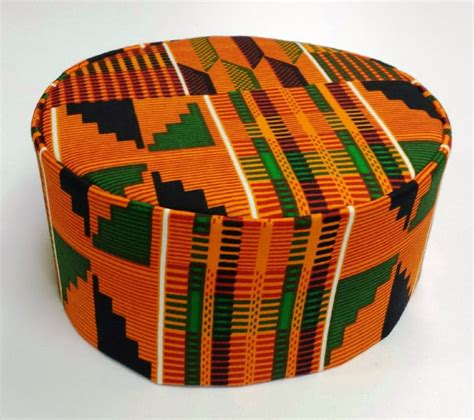 African Kente Hat Kufi 100 Cotton Free Shipping Etsy