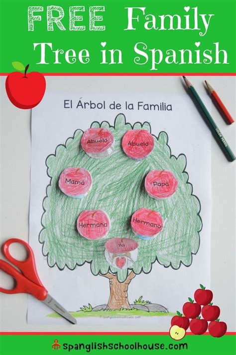 Free Printable Family Tree in Spanish | Family tree printable, Spanish ...