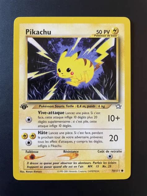 Carte Pokemon Pikachu Edition Neo Genesis Wizards Excellent Etat