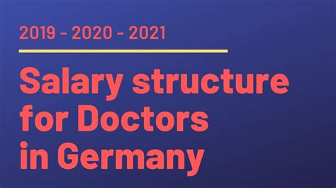 Salary Structure For Doctors In Germany 2019 2020 2021 YouTube