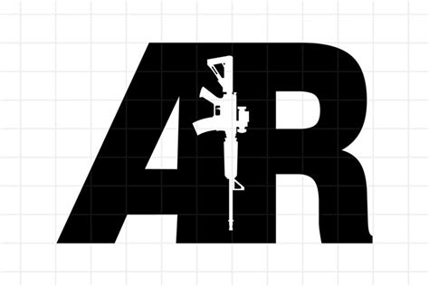 Ar 15 Rifle Svg