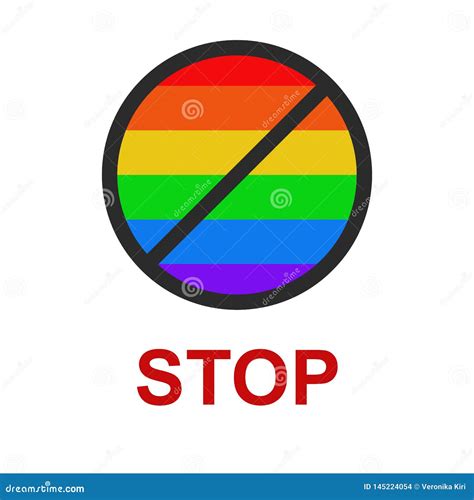 The Crossed Sign For The Flag Of National Minorities Lgbt Stock