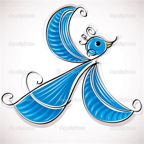 Blue Bird Stock Illustration By ©ostapius 12767977