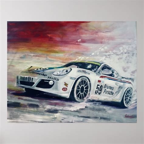 Porsche, art poster | Zazzle.com