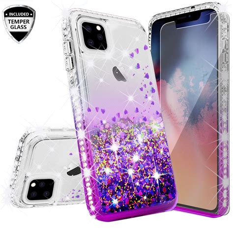 Compatible For Apple Iphone 11 Pro Case With Tempered Glass Screen