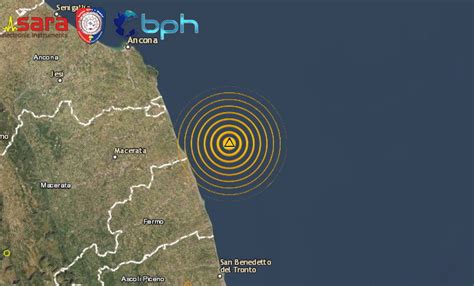 Scossa Di Terremoto Di Ml In Adriatico Al Largo Della Costa