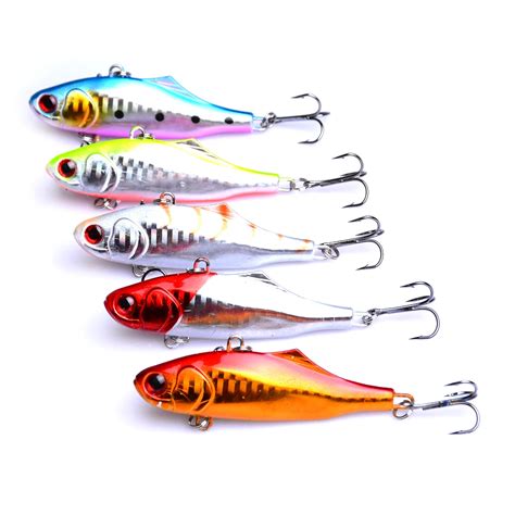 New Brand Pcs Cm G Hard Fishing Lure Vib Rattlin Hook