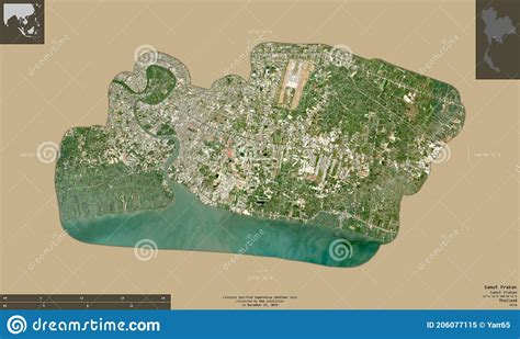 Samut Prakan Thailand Composition Sentinel Satellite Stock