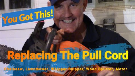 Replace The Pull Cord On Your Chainsaw How To Set The Spring For Full