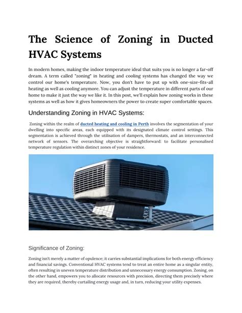 Ppt The Science Of Zoning In Ducted Hvac Systems Powerpoint