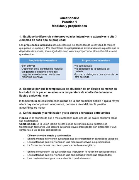 Cuestionario De Qmc Pdf Cuestionario Practica Medidas Y