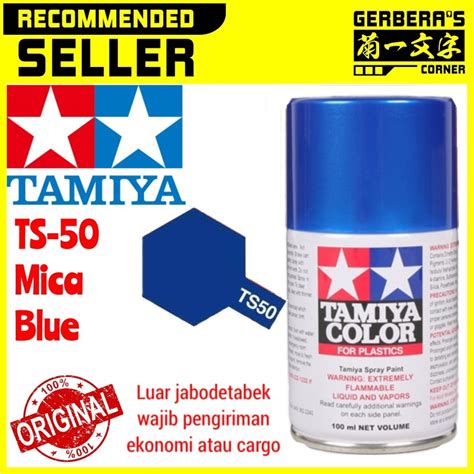 Tamiya Ts 50 Mica Blue 85050 Spray Can Paint Gundam Model Kit Shopee