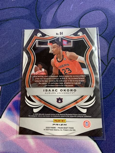 Panini Prizm Draft Picks Isaac Okoro Crusade Silver Prizm