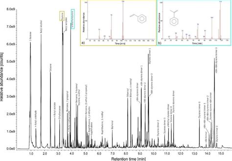 Tic Total Ion Current Pyrogram Obtained After Py Gc Ms Analysis Of