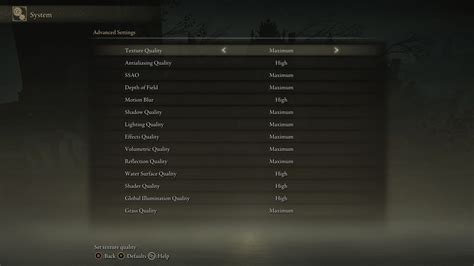 Graphics settings - Elden Ring | Interface In Game
