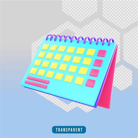 Premium Psd D Render Icon Calender