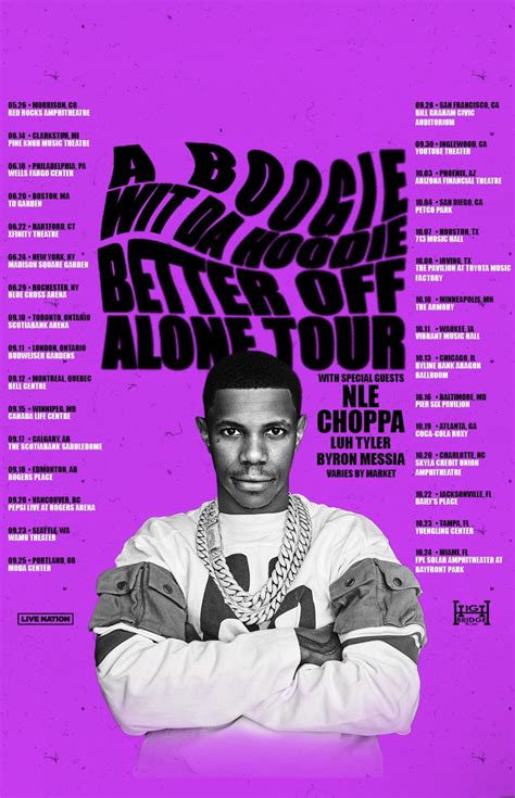 A Boogie Wit Da Hoodie Announces The Better Off Alone Tour Melodic