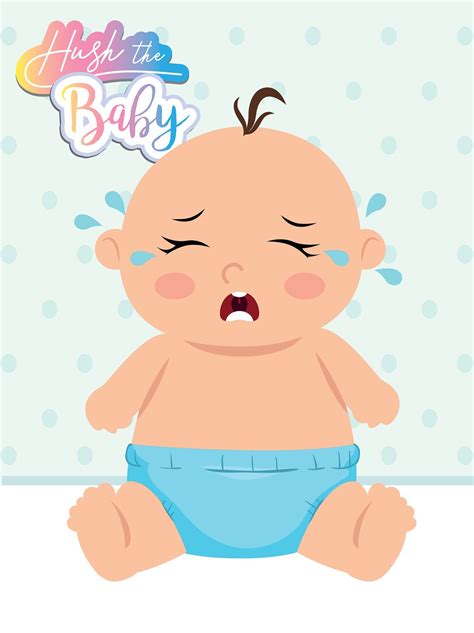 Pin the Pacifier on the Crying Baby Game Poster - Etsy