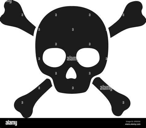 Skull And Crossbones Cartoon Vector Illustration Stock Vector Image