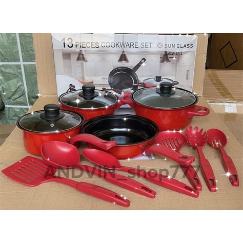 Jual Cookware Set Warna Pcs High Quality Anti Lengket Panci Set