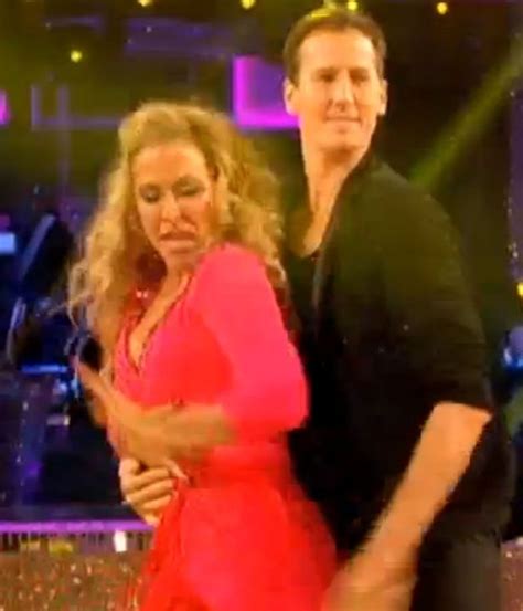 Watch Injured Anastacia Accidentally Whack Brendan Cole In The Face On