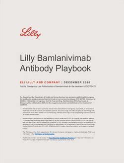 Lilly Bamlanivimab Antibody Playbook - ELI LILLY AND COMPANY|DECEMBER 2020