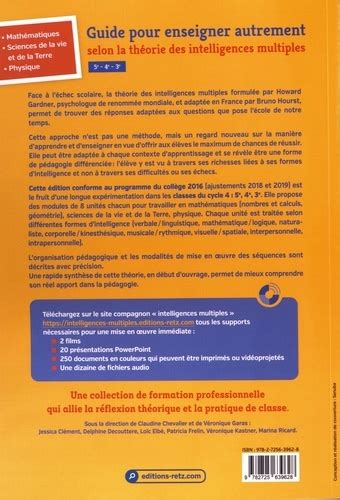 Guide Pour Enseigner Autrement Selon La Th Orie Claudine Chevalier