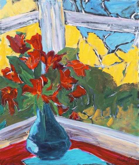 Cathy Puccinelli Still Life Of Peruvian Lilies California Woman