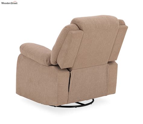 Buy Avalon Fabric Seater Revolving Manual Recliner Chair Brown