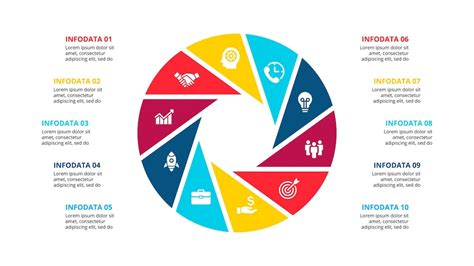 Premium Vector Circle Infographic With 10 Options Or Steps Abstract