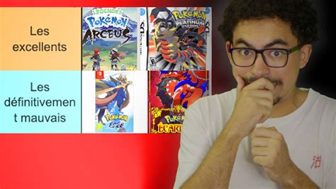 Voici Ma Tierlist Des Jeu Pokemon Les Dernier Jeu Aye Youtube