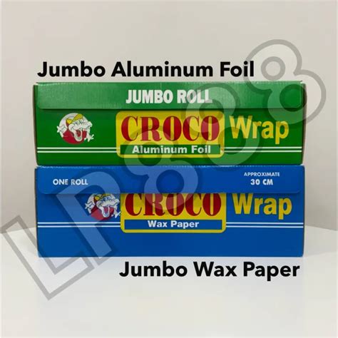 WDWD Easy Wrap Croco Sulit Aluminum Foil Wax Paper Jumbo Roll