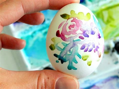 Watercolor Flower Easter Eggs Elise Engh Studios Easter Egg