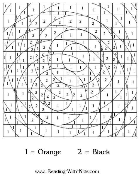 Advanced Color By Number Coloring Pages Coloring Home