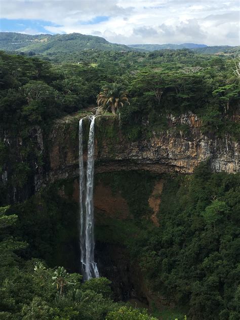 Waterfall In Mauritius Travel Natural Landmarks Places