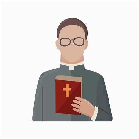 Ilustraci N Vectorial Aislada Del Clipart Del Icono Del Sacerdote