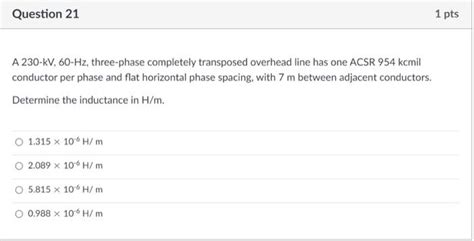 Solved Question Pts A Kv Hz Three Phase Chegg