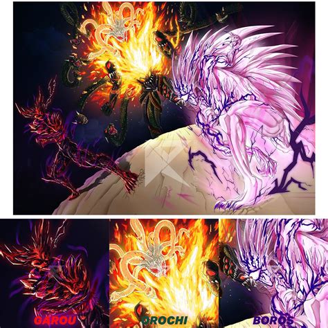 GAROU VS OROCHI VS BOROS. My Second OPM fan art, and Seventh Digital Drawing. It's bad and i ...