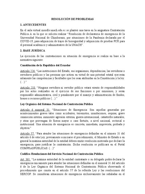 Declaratoria De Emergencia Pdf Gobierno