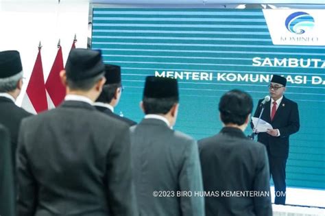 Pimpinan Tinggi Madya Kominfo Resmi Dilantik Menteri Budi Arie