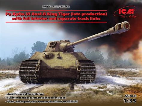 ICM 1 35 Scale Pz Kpfw VI Ausf B King Tiger Late Production With Full