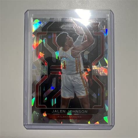 2021 22 Panini Prizm JALEN JOHNSON 305 Silver Cracked Ice Prizm Rookie