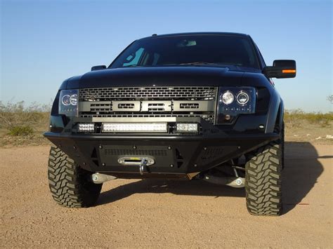 Addictive Desert Designs 10 14 Ford F 150 Raptor Stealth Fighter Front Bumper W Winch Mount