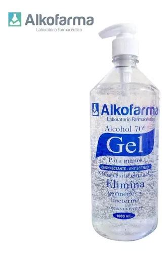 Alcohol En Gel 70 Grados Alkofarma 1 Litro Con Dispensador Cuotas Sin