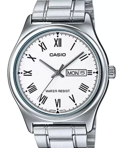 Relógio Casio Masculino Classico Prata Numeros Romanos