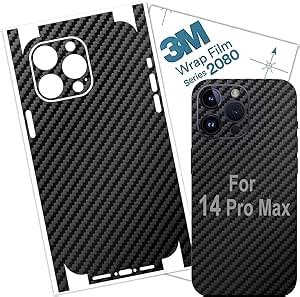 IPhone 14 Pro Max Skin Wrap 3M Carbon Fiber Film Protective For Sides